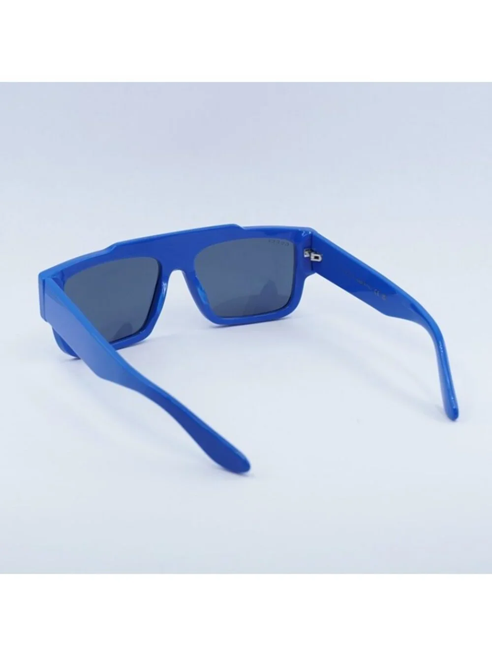 Gucci GG1460S 004 Sunglasses - Solid Azure Square Frame, Blue Lenses